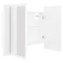 Badezimmerspiegelschrank mit LED-Licht aus weißem Acryl 60x12x45 cm von vidaXL, Badezimmerwaschtische - Ref: Foro24-804956, P...