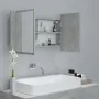 Bathroom mirror cabinet LED light acrylic concrete gray 80x12x45 cm by vidaXL, bathroom vanities - Ref: Foro24-804968, Price:...