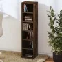 Smoked oak plywood CD shelf 21x20x88 cm by vidaXL, CD and DVD storage - Ref: Foro24-815072, Price: 30,72 €, Discount: %