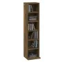 Smoked oak plywood CD shelf 21x20x88 cm by vidaXL, CD and DVD storage - Ref: Foro24-815072, Price: 30,72 €, Discount: %