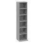 Sonoma gray plywood CD shelf 21x20x88 cm by vidaXL, CD and DVD storage - Ref: Foro24-815073, Price: 31,42 €, Discount: %