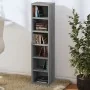 Sonoma gray plywood CD shelf 21x20x88 cm by vidaXL, CD and DVD storage - Ref: Foro24-815073, Price: 31,42 €, Discount: %