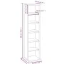 Sonoma gray plywood CD shelf 21x20x88 cm by vidaXL, CD and DVD storage - Ref: Foro24-815073, Price: 31,42 €, Discount: %