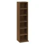Brown oak plywood CD shelf 21x20x88 cm by vidaXL, CD and DVD storage - Ref: Foro24-815074, Price: 34,21 €, Discount: %