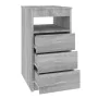 Cajonera de madera contrachapada gris Sonoma 40x50x76 cm de vidaXL, Taquillas y armarios de almacenamiento - Ref: Foro24-8150...