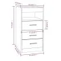 Kommode aus geräuchertem Eichensperrholz, 40 x 50 x 76 cm von vidaXL, Schließfächer und Lagerschränke - Ref: Foro24-815093, P...
