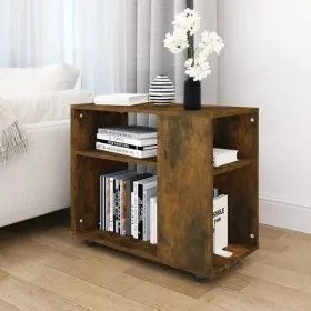 Smoked oak plywood side table 70x35x55 cm by vidaXL, Side tables - Ref: Foro24-815105, Price: 45,60 €, Discount: %