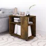 Beistelltisch aus geräucherter Eichenfurnierholz 70x35x55 cm von vidaXL, Seitentische - Ref: Foro24-815105, Preis: 45,58 €, R...