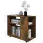 Beistelltisch aus geräucherter Eichenfurnierholz 70x35x55 cm von vidaXL, Seitentische - Ref: Foro24-815105, Preis: 45,58 €, R...