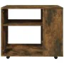 Beistelltisch aus geräucherter Eichenfurnierholz 70x35x55 cm von vidaXL, Seitentische - Ref: Foro24-815105, Preis: 45,58 €, R...