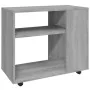 Mesa auxiliar madera contrachapada gris Sonoma 70x35x55 cm de vidaXL, Mesas auxiliares - Ref: Foro24-815106, Precio: 46,46 €,...