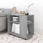 Mesa auxiliar madera contrachapada gris Sonoma 70x35x55 cm de vidaXL, Mesas auxiliares - Ref: Foro24-815106, Precio: 46,46 €,...