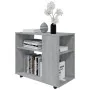 Mesa auxiliar madera contrachapada gris Sonoma 70x35x55 cm de vidaXL, Mesas auxiliares - Ref: Foro24-815106, Precio: 46,46 €,...