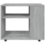 Mesa auxiliar madera contrachapada gris Sonoma 70x35x55 cm de vidaXL, Mesas auxiliares - Ref: Foro24-815106, Precio: 46,46 €,...