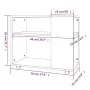 Mesa auxiliar madera contrachapada gris Sonoma 70x35x55 cm de vidaXL, Mesas auxiliares - Ref: Foro24-815106, Precio: 46,46 €,...