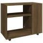 Side table made of brown oak plywood, measuring 70x35x55 cm. by vidaXL, Side tables - Ref: Foro24-815107, Price: 48,61 €, Dis...