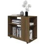 Side table made of brown oak plywood, measuring 70x35x55 cm. by vidaXL, Side tables - Ref: Foro24-815107, Price: 48,61 €, Dis...