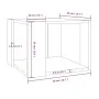 Couchtisch aus braunem Eichensperrholz, 40 x 40 x 30 cm von vidaXL, Couchtisch - Ref: Foro24-815170, Preis: 30,67 €, Rabatt: %