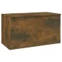 Smoked oak plywood storage trunk 84x42x46 cm by vidaXL, Toy chests - Ref: Foro24-815192, Price: 60,94 €, Discount: %