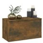 Smoked oak plywood storage trunk 84x42x46 cm by vidaXL, Toy chests - Ref: Foro24-815192, Price: 60,94 €, Discount: %
