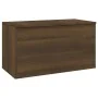 Oak brown plywood storage trunk 84x42x46cm by vidaXL, Toy chests - Ref: Foro24-815194, Price: 57,98 €, Discount: %