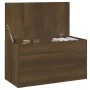 Oak brown plywood storage trunk 84x42x46cm by vidaXL, Toy chests - Ref: Foro24-815194, Price: 57,98 €, Discount: %