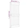 Puerta corredera con herrajes madera maciza de pino 80x210 cm de vidaXL, Puertas - Ref: Foro24-3203162, Precio: 178,50 €, Des...