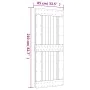 Schiebetür mit Beschlägen aus massivem Kiefernholz, 85 x 210 cm von vidaXL, Türen - Ref: Foro24-3203167, Preis: 198,97 €, Rab...