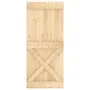 Puerta corredera con herrajes madera maciza de pino 90x210 cm de vidaXL, Puertas - Ref: Foro24-3203172, Precio: 206,56 €, Des...