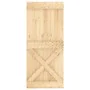 Schiebetür mit massivem Kiefernholzbeschlägen 90x210 cm von vidaXL, Türen - Ref: Foro24-3203172, Preis: 215,30 €, Rabatt: %