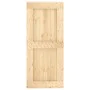 Puerta corredera con herrajes madera maciza de pino 90x210 cm de vidaXL, Puertas - Ref: Foro24-3203168, Precio: 211,74 €, Des...