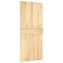 Puerta corredera con herrajes madera maciza de pino 90x210 cm de vidaXL, Puertas - Ref: Foro24-3203168, Precio: 211,74 €, Des...