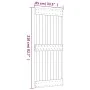 Puerta corredera con herrajes madera maciza de pino 85x210 cm von vidaXL, Türen - Ref: Foro24-3203163, Preis: 173,66 €, Rabat...