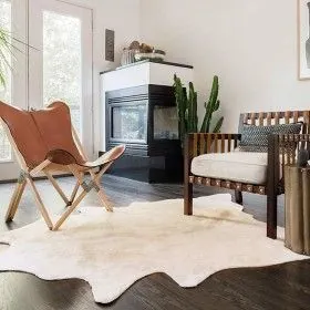 Authentic beige cowhide rug 150x170 cm by vidaXL, Rugs - Ref: Foro24-284345, Price: 249,18 €, Discount: %