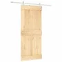 Puerta corredera con herrajes madera maciza de pino 90x210 cm de vidaXL, Puertas - Ref: Foro24-3203164, Precio: 195,71 €, Des...