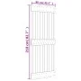 Puerta corredera con herrajes madera maciza de pino 90x210 cm de vidaXL, Puertas - Ref: Foro24-3203164, Precio: 195,71 €, Des...