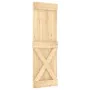 Schiebetür mit Beschlägen aus massivem Kiefernholz, 70 x 210 cm von vidaXL, Türen - Ref: Foro24-3203169, Preis: 176,16 €, Rab...