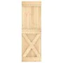 Schiebetür mit Beschlägen aus massivem Kiefernholz, 70 x 210 cm von vidaXL, Türen - Ref: Foro24-3203169, Preis: 176,16 €, Rab...