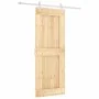 Schiebetür mit Beschlägen aus massivem Kiefernholz 80x210 cm von vidaXL, Türen - Ref: Foro24-3203166, Preis: 202,55 €, Rabatt: %