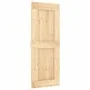 Schiebetür mit Beschlägen aus massivem Kiefernholz 80x210 cm von vidaXL, Türen - Ref: Foro24-3203166, Preis: 202,55 €, Rabatt: %