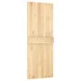 Schiebetür mit Beschlägen aus massivem Kiefernholz 80x210 cm von vidaXL, Türen - Ref: Foro24-3203166, Preis: 202,55 €, Rabatt: %