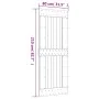 Schiebetür mit Beschlägen aus massivem Kiefernholz 80x210 cm von vidaXL, Türen - Ref: Foro24-3203166, Preis: 202,55 €, Rabatt: %