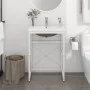 Bathroom structure with built-in white iron sink by vidaXL, bathroom vanities - Ref: Foro24-3101386, Price: 160,95 €, Discoun...