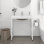 Bathroom structure with built-in white iron sink by vidaXL, bathroom vanities - Ref: Foro24-3101387, Price: 195,58 €, Discoun...