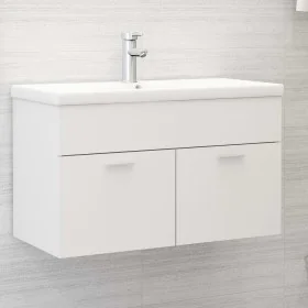 White engineered wood sink cabinet by vidaXL, bathroom vanities - Ref: Foro24-3070829, Price: 178,86 €, Discount: %