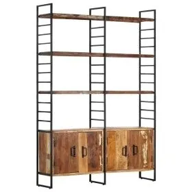 4-stufiges Regal aus massivem Recyclingholz 124x30x180 cm von vidaXL, Bücherregale und Regale - Ref: Foro24-284415, Preis: 39...