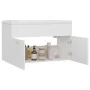 Mueble con lavabo madera de ingeniería blanco de vidaXL, Tocadores de baño - Ref: Foro24-3070829, Precio: 178,83 €, Descuento: %