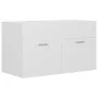 Mueble con lavabo madera de ingeniería blanco de vidaXL, Tocadores de baño - Ref: Foro24-3070829, Precio: 178,83 €, Descuento: %