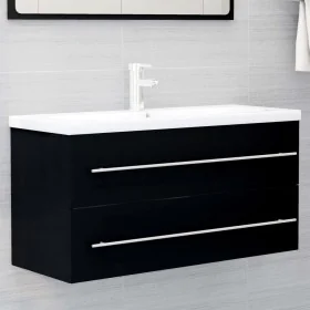 Furniture with black agglomerate sink by vidaXL, bathroom vanities - Ref: Foro24-3099069, Price: 316,09 €, Discount: %