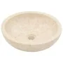 Tocador de baño madera maciza de teca con lavabos mármol crema de vidaXL, Tocadores de baño - Ref: Foro24-3096580, Precio: 44...